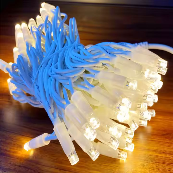 2025 New Product Outdoor Christmas Festival Decoration Waterproof IP65 Rubber Led Garland String Light - 图片 6