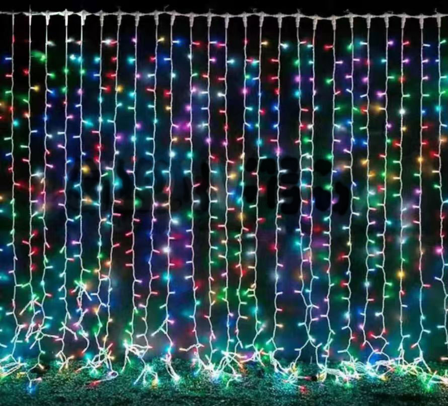 2025 New Product High Quality Interior Festive Decor Fairy Star Led Curtain String Lights